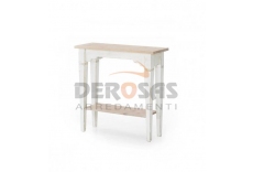 Tavolo bianco in legno massello